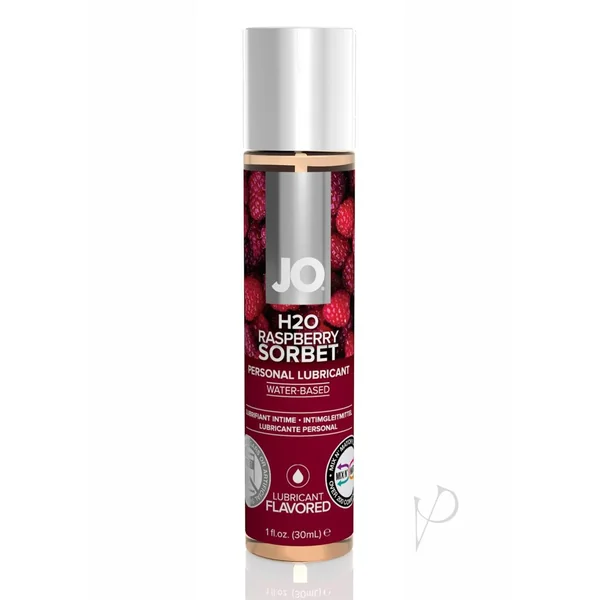 JO H2O Water Based Flavored Lubricant Raspberry Sorbet 1oz
