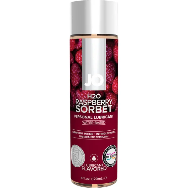 JO H2O Water Based Flavored Lubricant Raspberry Sorbet 4oz