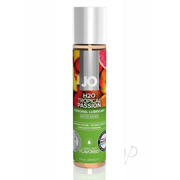 JO H2O Water Based Flavored Lubricant Tropical Passion 1oz