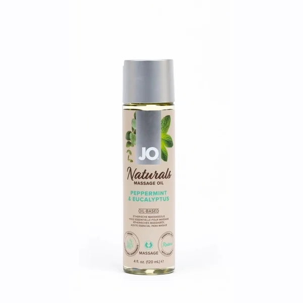 JO Naturals Massage Oil Peppermint & Eucalyptus - 4oz
