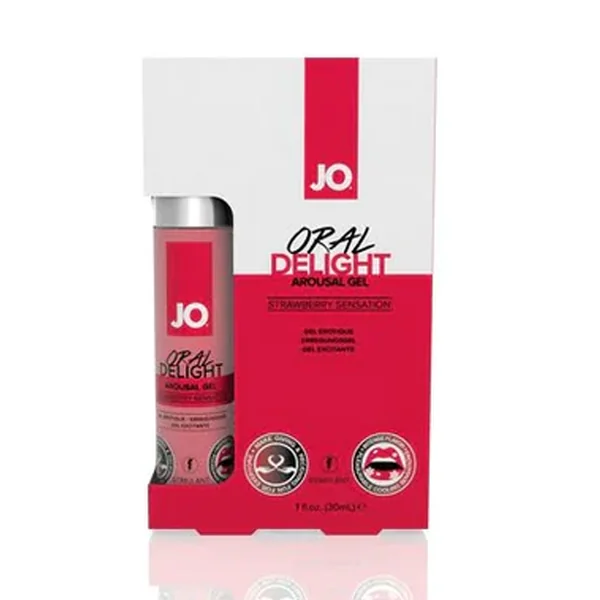 JO Oral Delight – Strawberry – Stimulant 1 floz / 30 mL