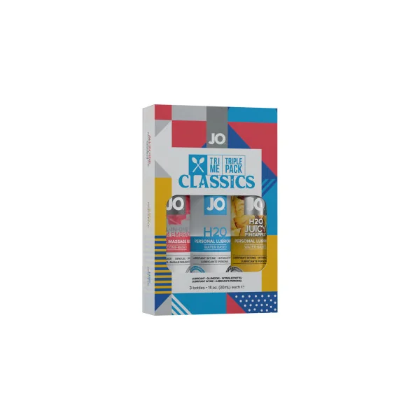 JO Tri Me Triple Pack Classics Lubricant 3-Pack