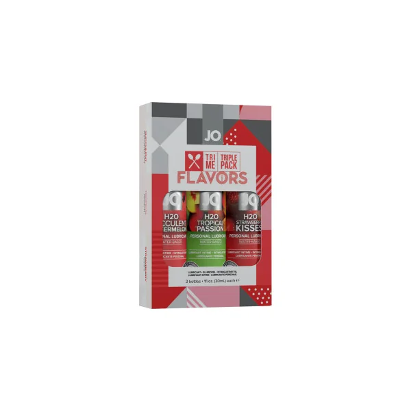 JO Tri Me Triple Pack Flavors Water-Based Lubricant 3-Pack