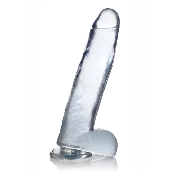 Jock C-Thru Realistic Dong With Balls 11 in – Clear