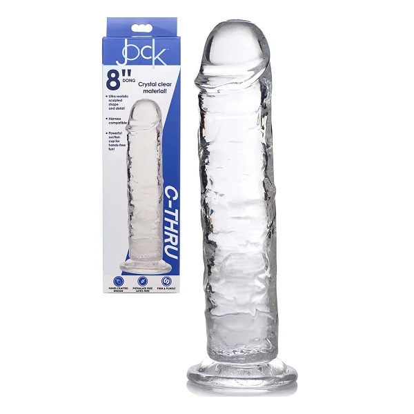 Jock C-Thru Slim 8 Inch Dong