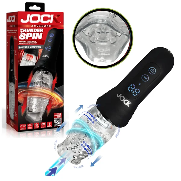JOCK Spinning Thrusting and Vibrating Masturbator