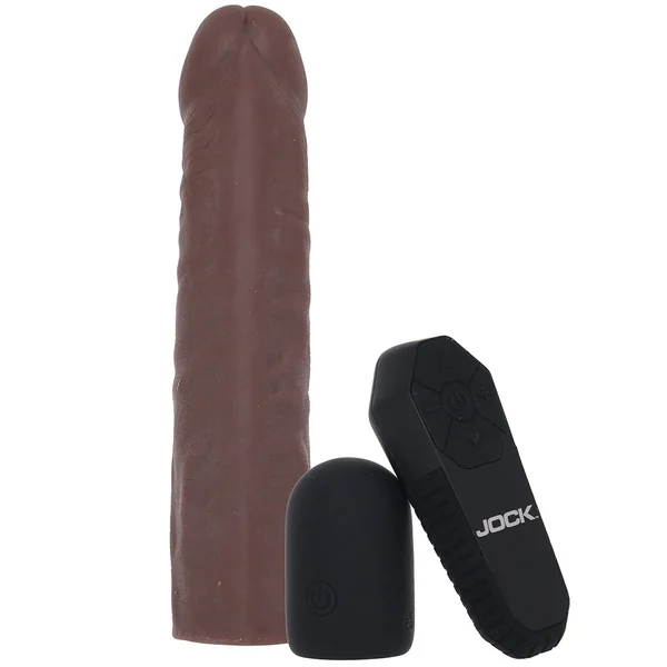 Jock Vibrating Realistic Penis Extender in Dark
