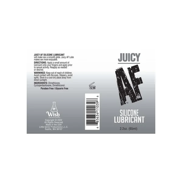 Juicy AF Silicone Lubricant 2oz