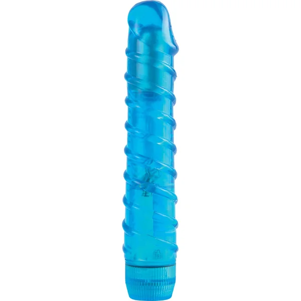 Juicy Jewels Aqua Crystal Vibrator Waterproof Blue
