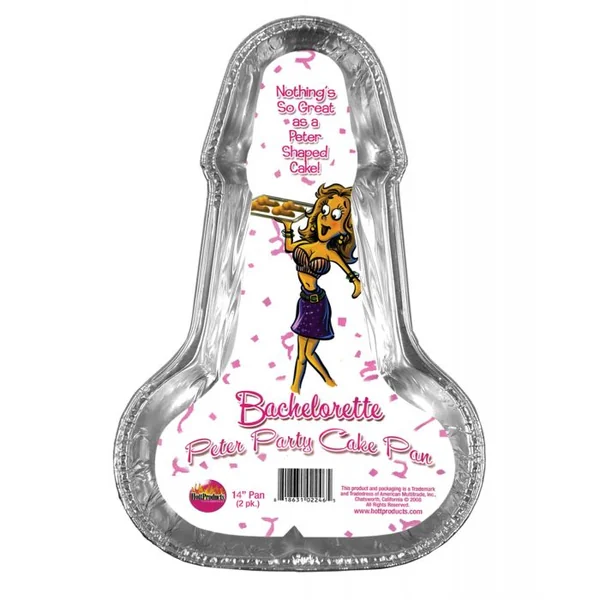 Jumbo Pecker Party Disposable Cake Pans 14" - Pack of 2*