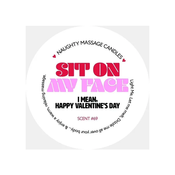 Kama Sutra Naughty Massage Candle Sit on My Face 1.7oz