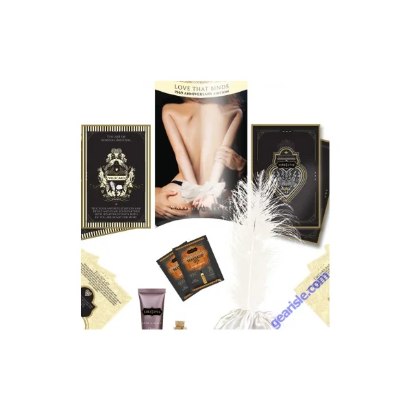 Kama Sutra Position Cards Embrace Me Bdsm Play Set Satin Ties