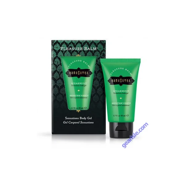 Kamasutra Pleasure Balm Spearmint Sensations Body Gel 1.7Oz