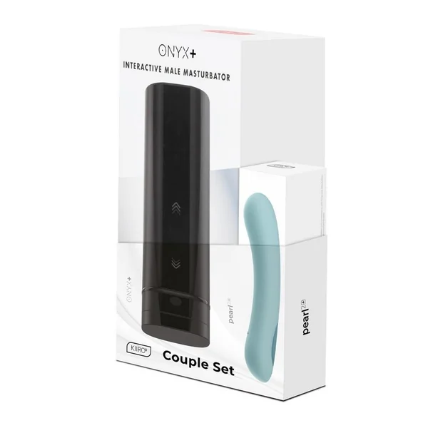 Kiiroo Onyx+ and Pearl2+ Couple Set Masturbator and Vibrator