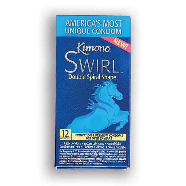 Kimono Swirl Condom - Pack of 12