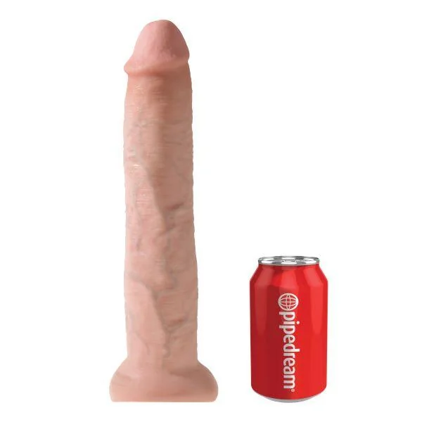 King Cock 13" Dildo – Beige