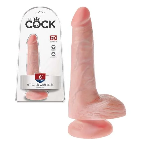 King Cock 6 Inch Dildo With Balls
