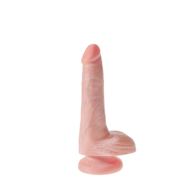 King Cock Realistic Dildo With Balls Flesh 6 Inch