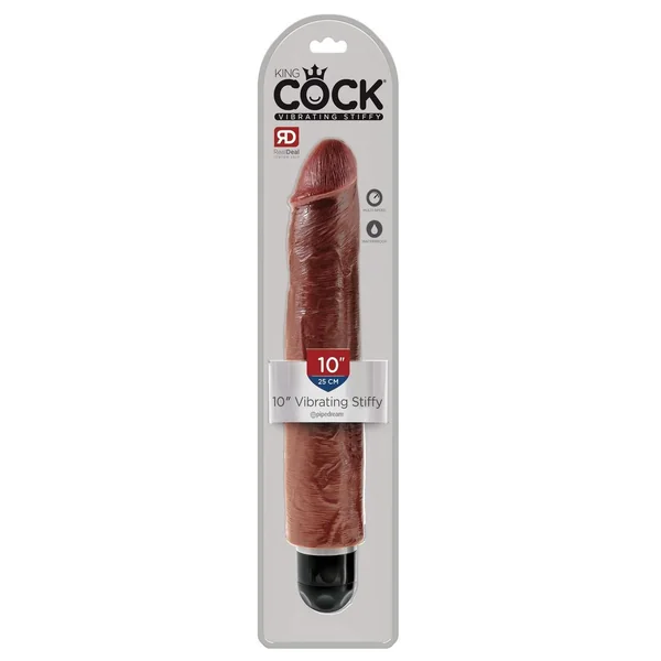 King Cock Vibrating Stiffy Dildo 10in