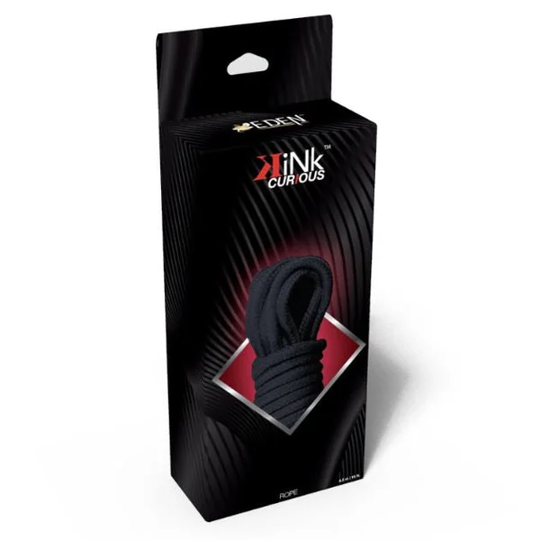 KINK CURIOUS BONDAGE ROPE BLACK