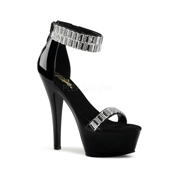 KISS-269RS Platform Sandal | Black Patent