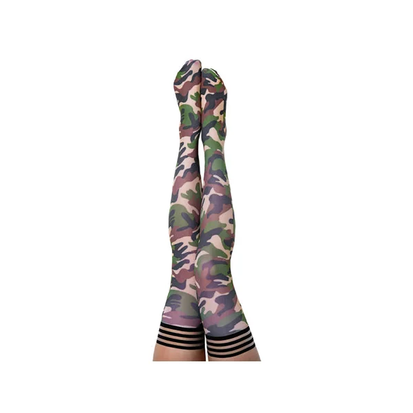 Kixies Alex Camouflage Thigh-High