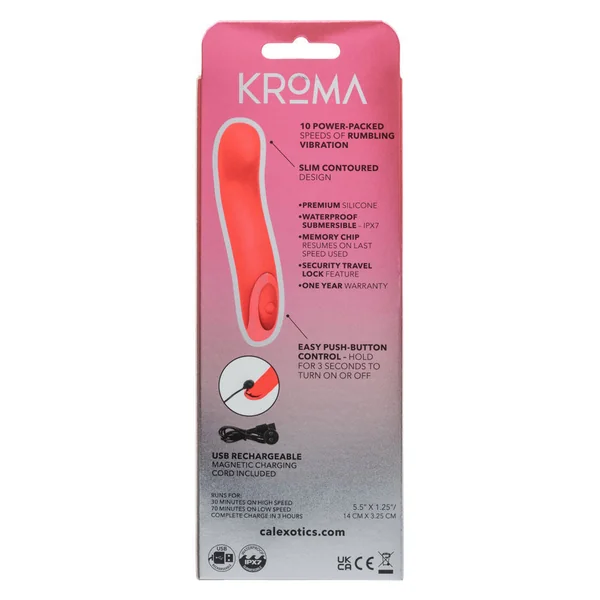 Kroma Turbo Curve (Orange) – Slim Waterproof Vibrator