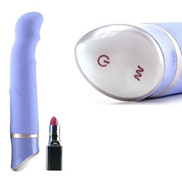 L AMOUR ROMANCE PREMIUM SILICONE Traditional Vibrator 6.75 INCH MASSAGER PURPLE
