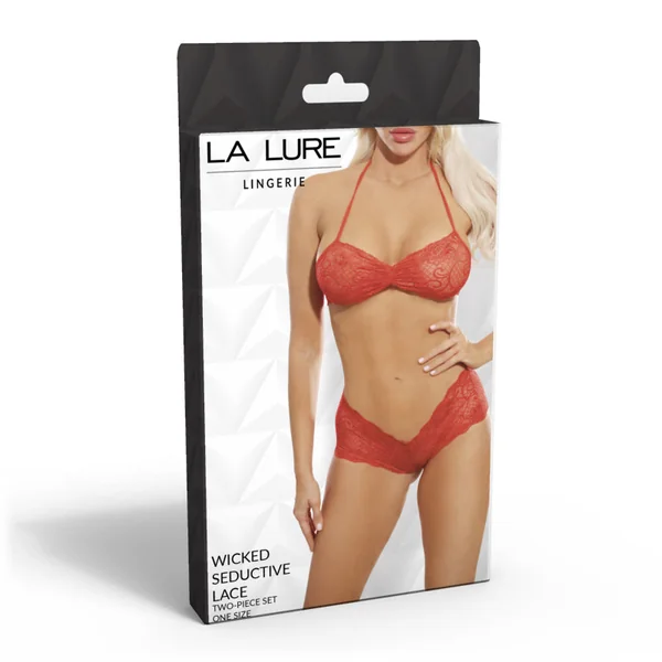 La Lure Wicked Seductive Lace Two-Piece Set