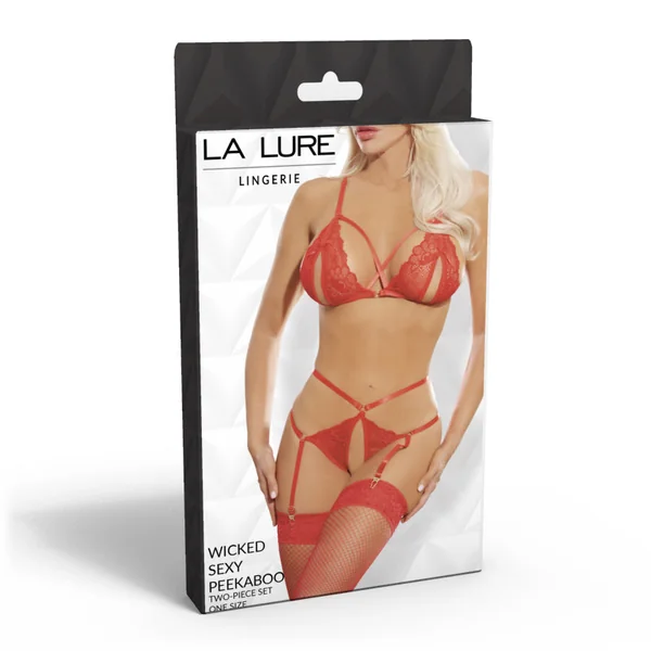 La Lure Wicked Sexy Peekaboo Two-Piece Set