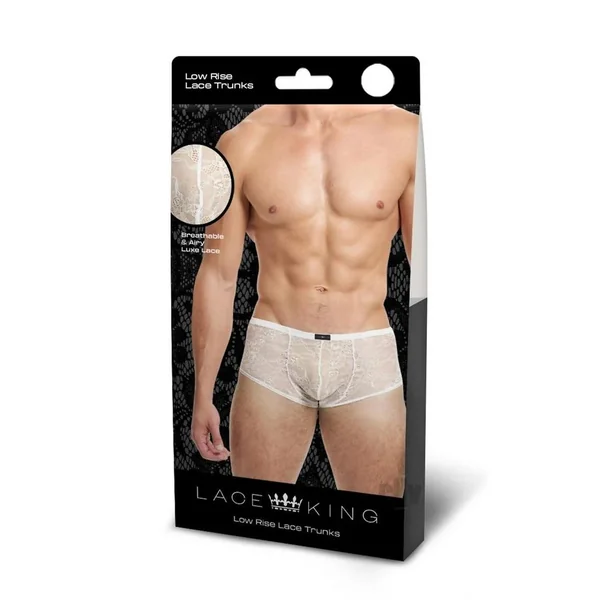 Lace King Lace Boxers M/l Wht