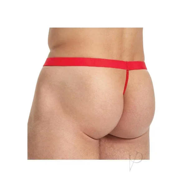 Lace King Lace G-String - Small/Medium - Red