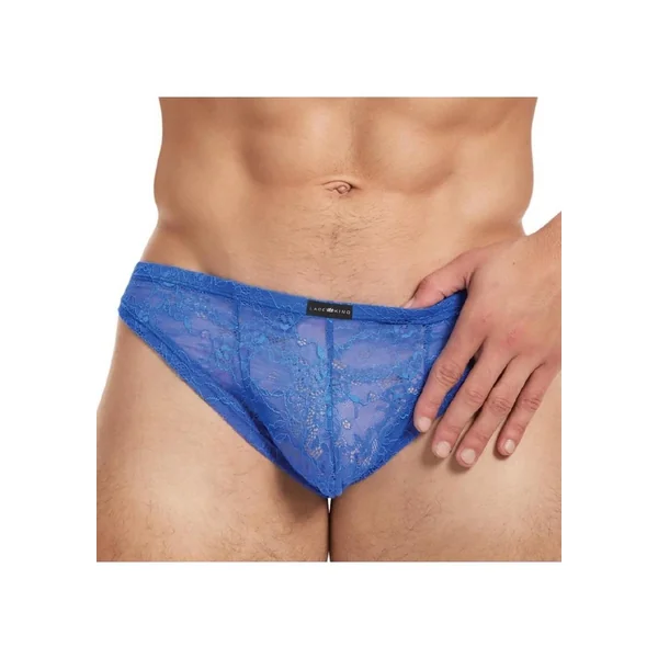 Lace King Lace Thong – Large/XLarge – Blue