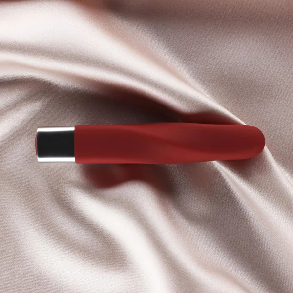 Layla 10 Modes Silicone Twist Bullet Vibrator Red