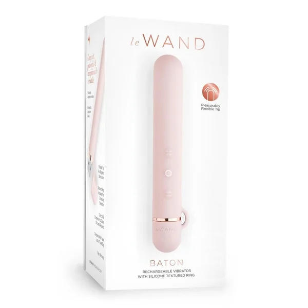 Le Wand Baton Rechargeable Silicone Vibrator - Rose Gold