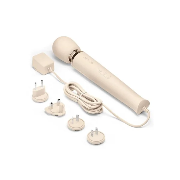Le Wand Plugin Vibrating Massager – Cream