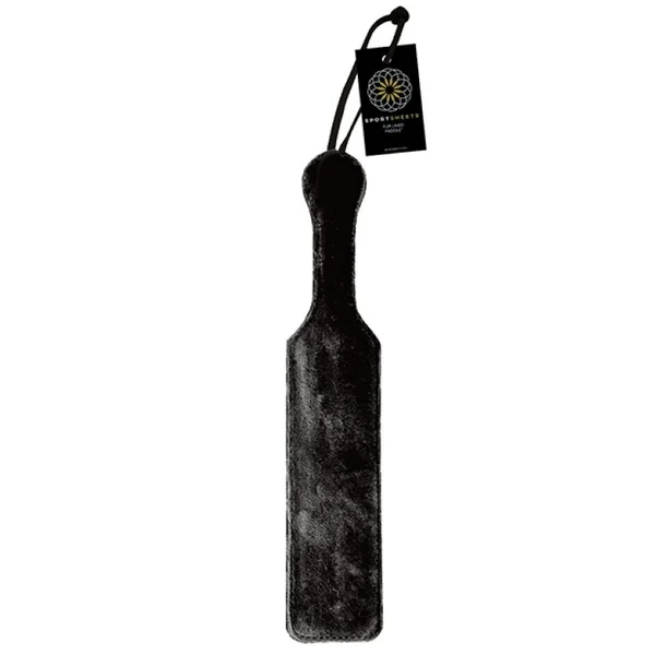 Leather & Black Fur Paddle