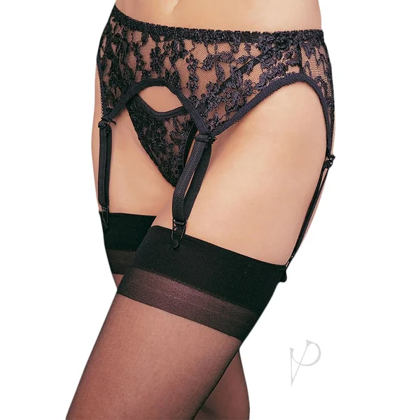 Leg Avenue Adjustable Straps Sexy Tights and Pantyhose Lace Garter Belt W/ Thong