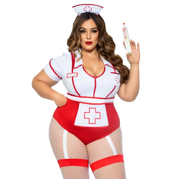 Leg Avenue Plus Size Nurse Costume Sexy Curvy Role Play Set