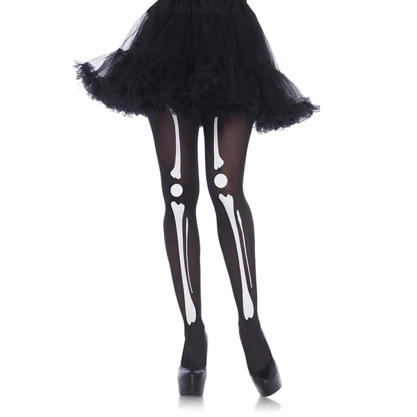 Leg Avenue Skeleton Print Bone Tights – Sexy Halloween Hosiery