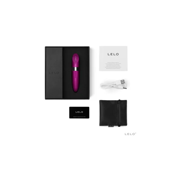 LELO MIA 2 Rechargeable Lipstick Vibrator, Deep Rose
