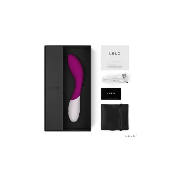 LELO MONA WAVE Rechargeable G-Spot Vibrator, Deep Rose