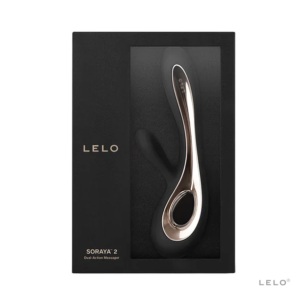 LELO SORAYA 2 Rechargeable Rabbit Vibrator Black