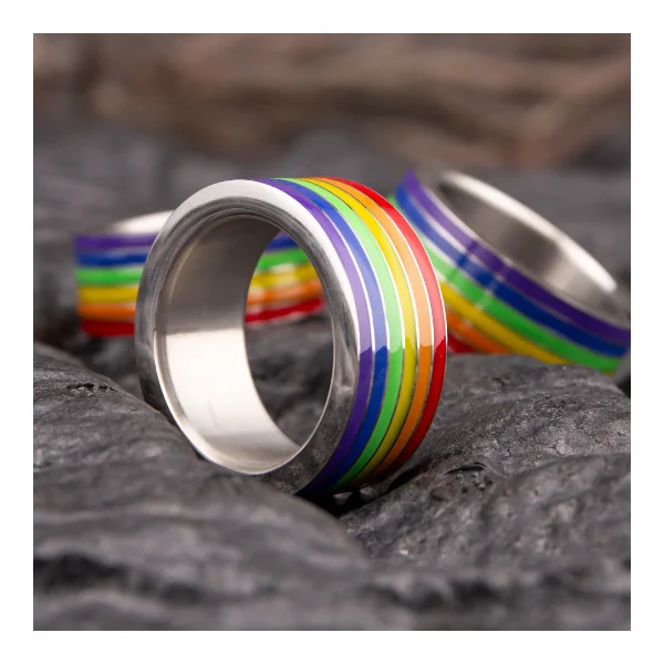 Lgbtq+ Gay Progressive Stainless Steel Cock Ring