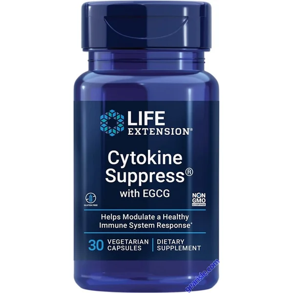 Life Extension Cytokine Suppress with EGCG Immune Support 30 Caps