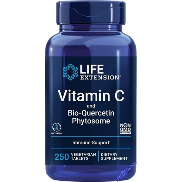 Life Extension Vitamin C Bio Quercetin Phytosome 250 Veggie Tablets