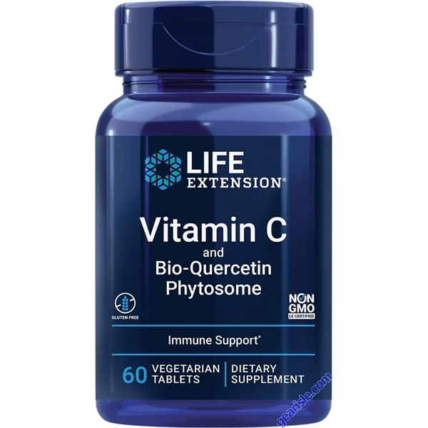 Life Extension Vitamin C Bio Quercetin Phytosome 60 Veggie Tablets