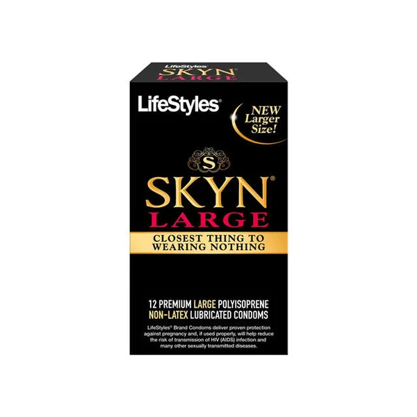 Lifestyles SKYN Large Polyisoprene Condoms 12 Pack