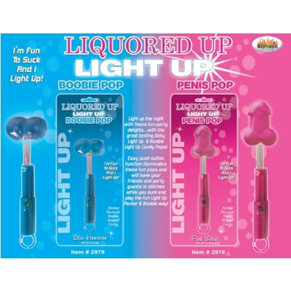 Light Up Cock Pops Strawberry