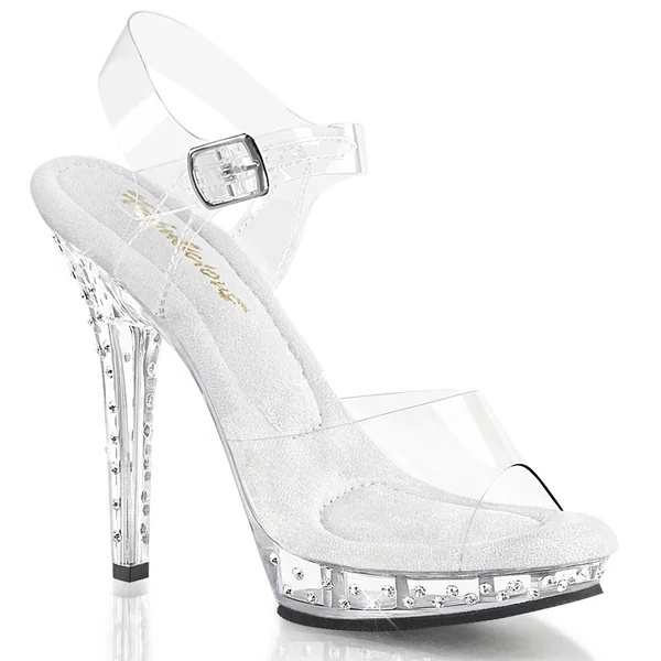 LIP-108SDT Sexy Clear Strap Heels